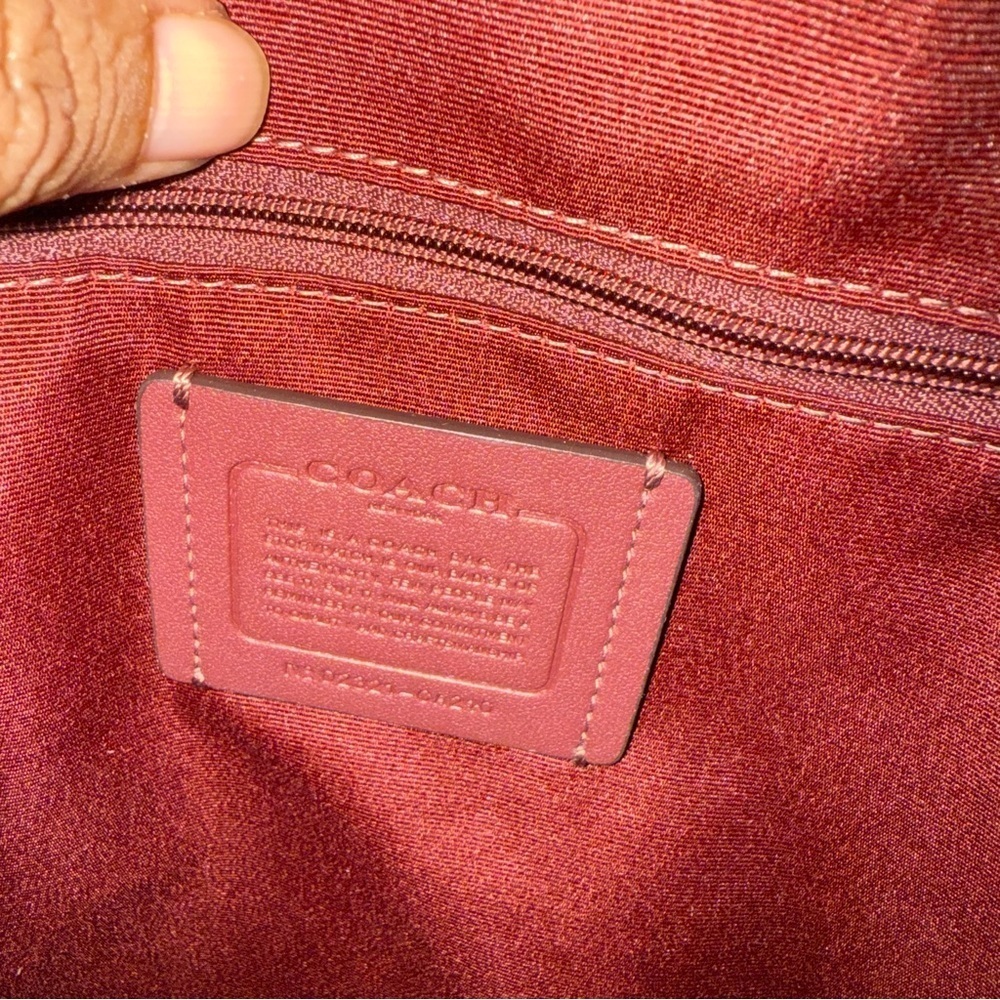NWT Coach Red Nylon Backpack Minimalist Preppy Academia Designer School Bag - Picture 12 of 13